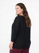 Jersey -pusero 3/4-hihoilla, Musta, Model image number 2