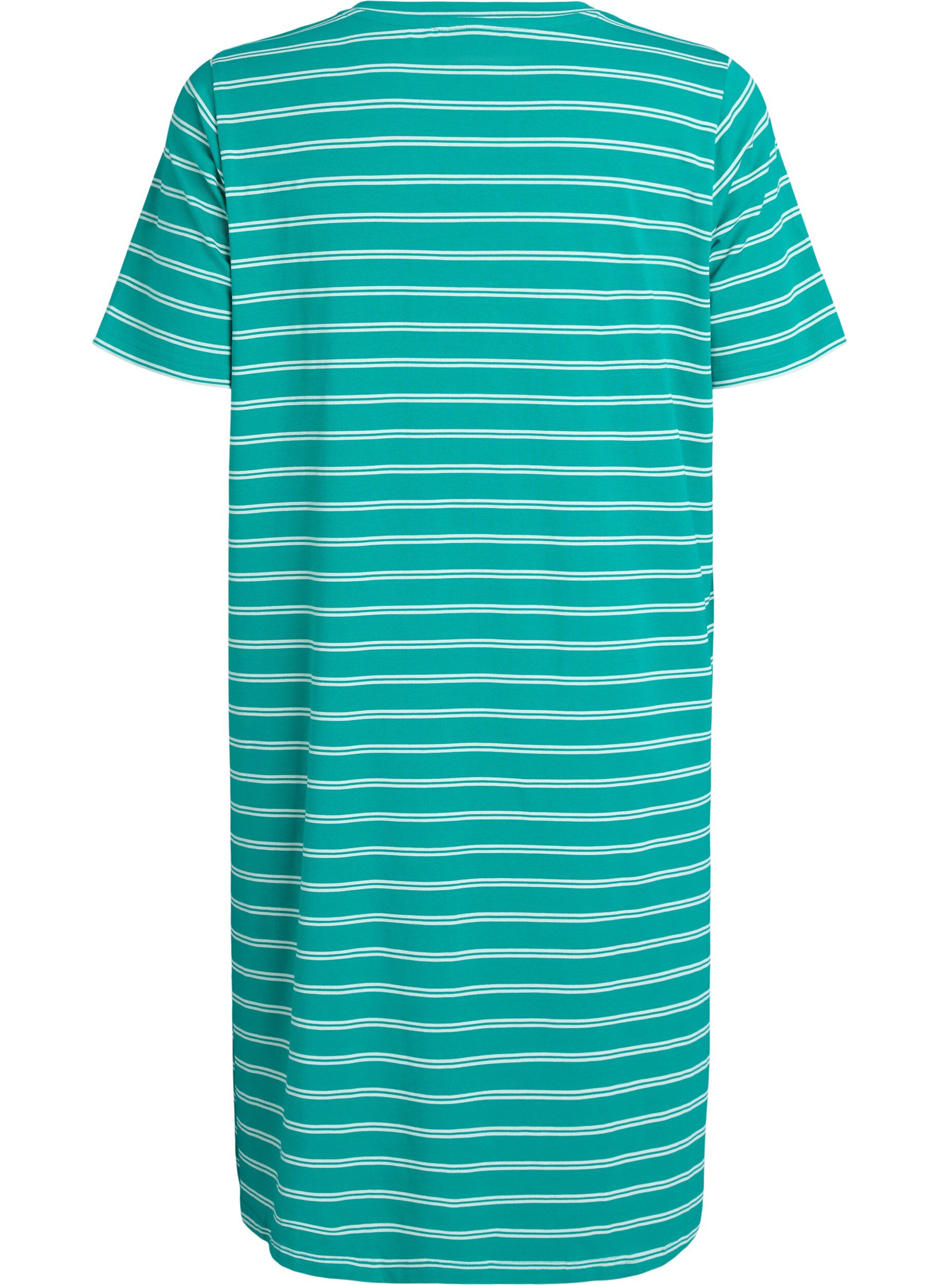 Zizzi Puuvillamekko kiemurayksityiskohdalla, Vihre&auml;, Packshot image number 1