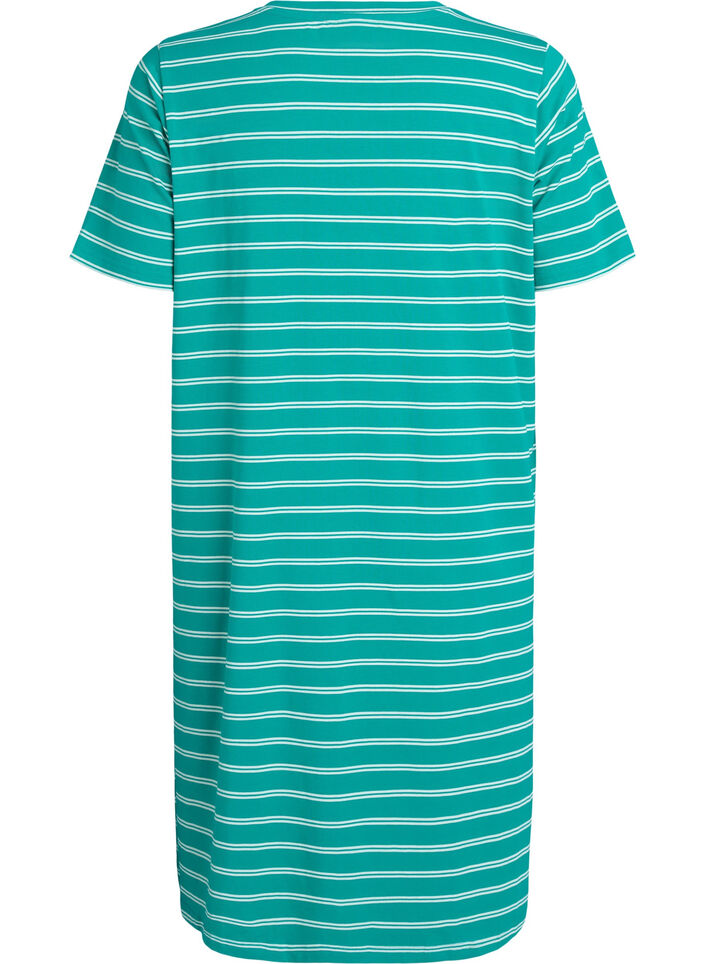 Puuvillamekko kiemurayksityiskohdalla, Vihre&auml;, Packshot image number 1