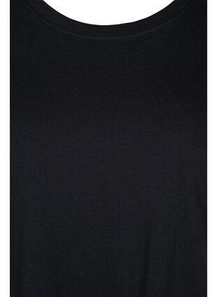 Meleerattu lyhythihainen t-paita, Black, Packshot image number 2