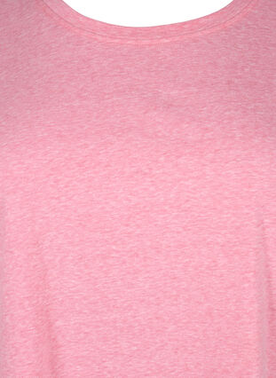 Meleerattu t-paita lyhyillä hihoilla, Strawberry Pink Mel., Packshot image number 2