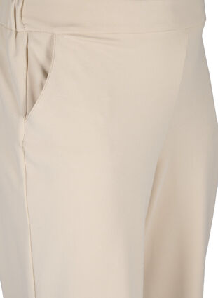 Yksiväriset culottes-housut taskuilla , Off White, Packshot image number 2