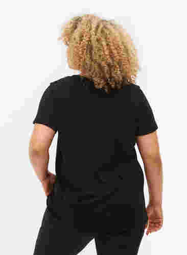 T-paita printillä treeniin , Black w. Run Away, Model image number 1