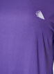 Yksiv&auml;rinen treeni-T-paita, Violetti, Packshot image number 2