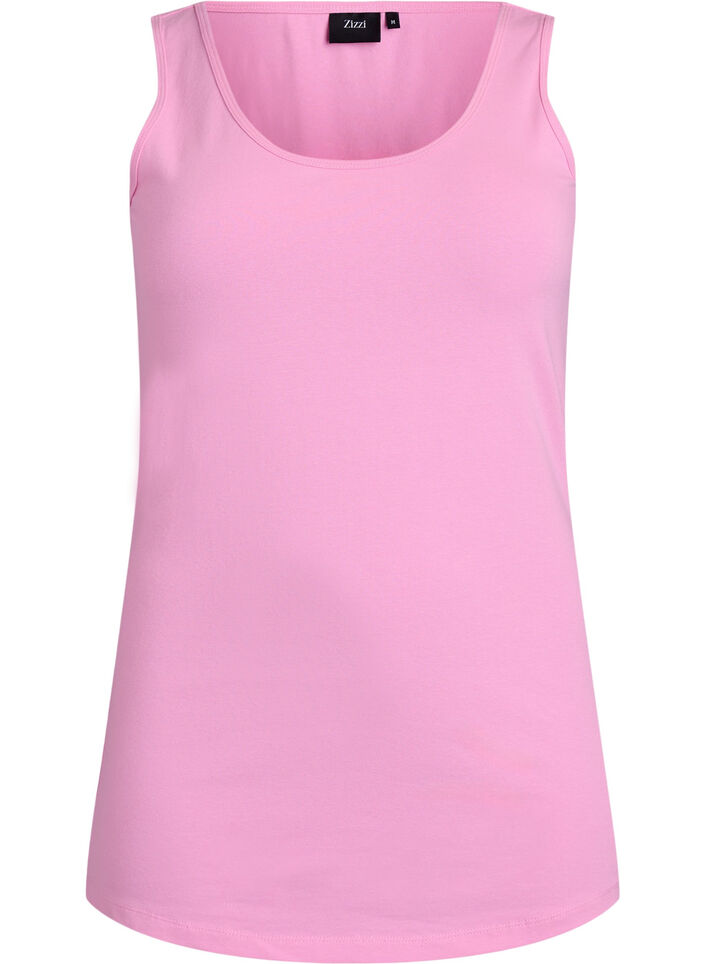Yksiv&auml;rinen perus paita puuvillasta, Vaaleanpunainen, Packshot image number 0