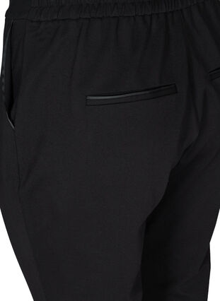 Nilkkapituiset ja yksiväriset housut , Black, Packshot image number 3