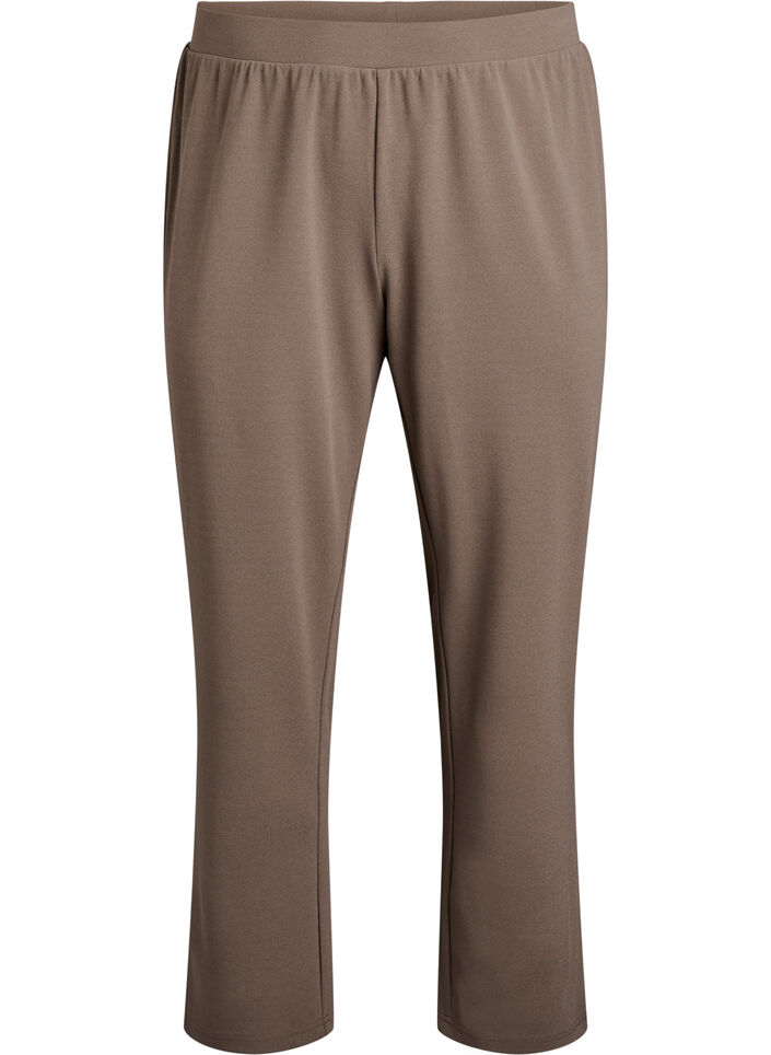 Suorat housut, Beige, Packshot image number 0