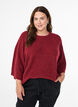 Ribattu neule, 3/4-hihat, Punainen, Model image number 0