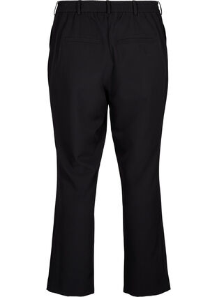 Suoralahkeiset housut, joissa on taskut, Black, Packshot image number 1