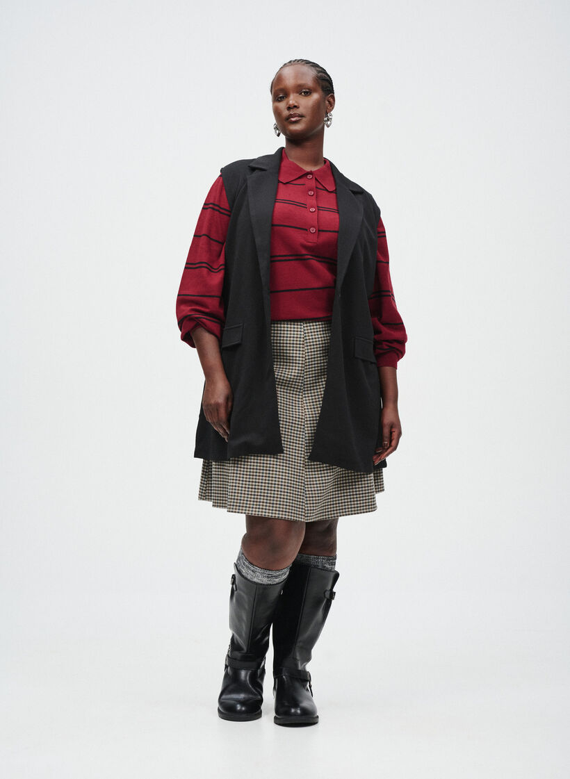 Neulepusero kauluksella, Punainen, Image image number 0