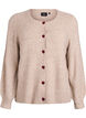 Neuletakki syd&auml;menmuotoisilla napeilla, Beige, Packshot image number 0