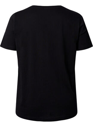 Puuvillainen t-paita painatuksella, Black SUN, Packshot image number 1