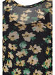 Tyköistuva mekko mesh-kankaasta 3/4-hihoilla, Yellow Green AOP, Packshot image number 2