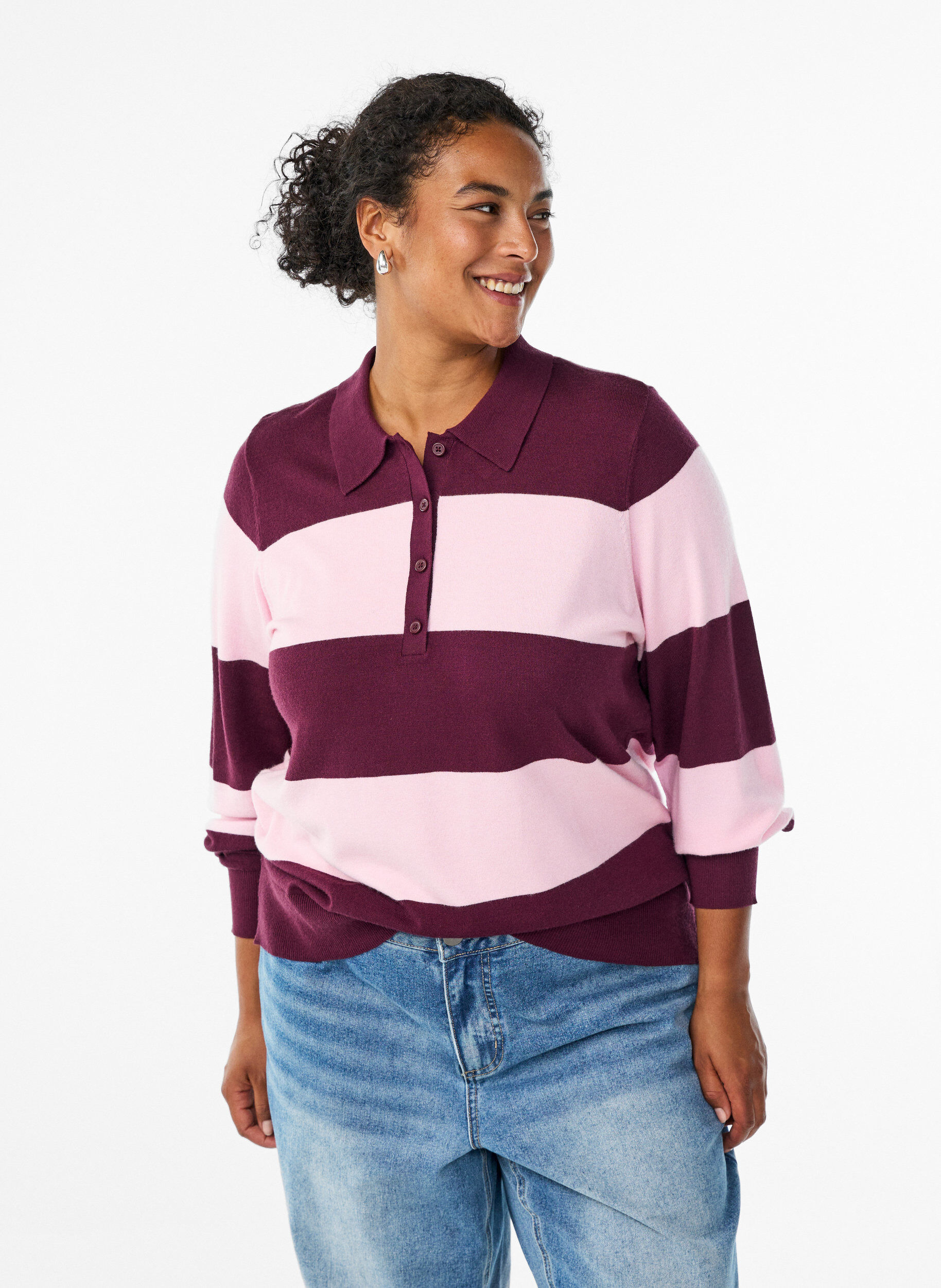 Neulepusero kauluksella, Punainen, Model