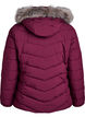 Lyhyt toppatakki hupulla, Tumma Bordeaux, Packshot image number 1