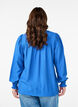 Viskoosipusero smock-yksityiskohdilla ja rypyill&auml;, Sininen, Model image number 2