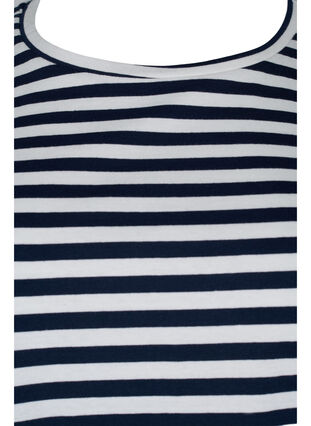 2 perus t-paitaa puuvillasta, Navy/Navy Stripe, Packshot image number 2