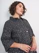 Farkkumekko paljeteilla ja 3/4-hihoilla, Musta, Model image number 3