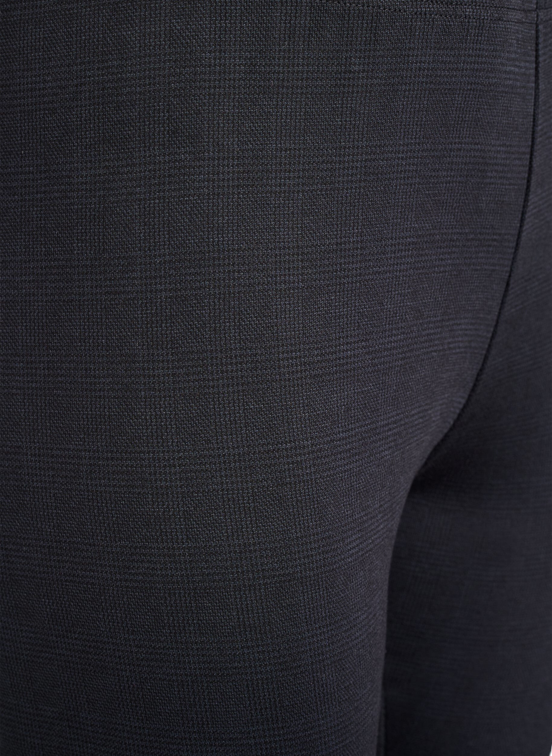 Zizzi Leggingsit normaalivy&ouml;t&auml;r&ouml;ll&auml; ja kuosilla, Musta, Packshot image number 2