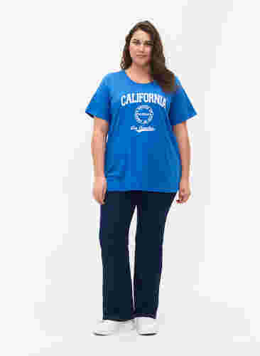 FLASH - T-paita kuvalla, Strong Blue, Model image number 2
