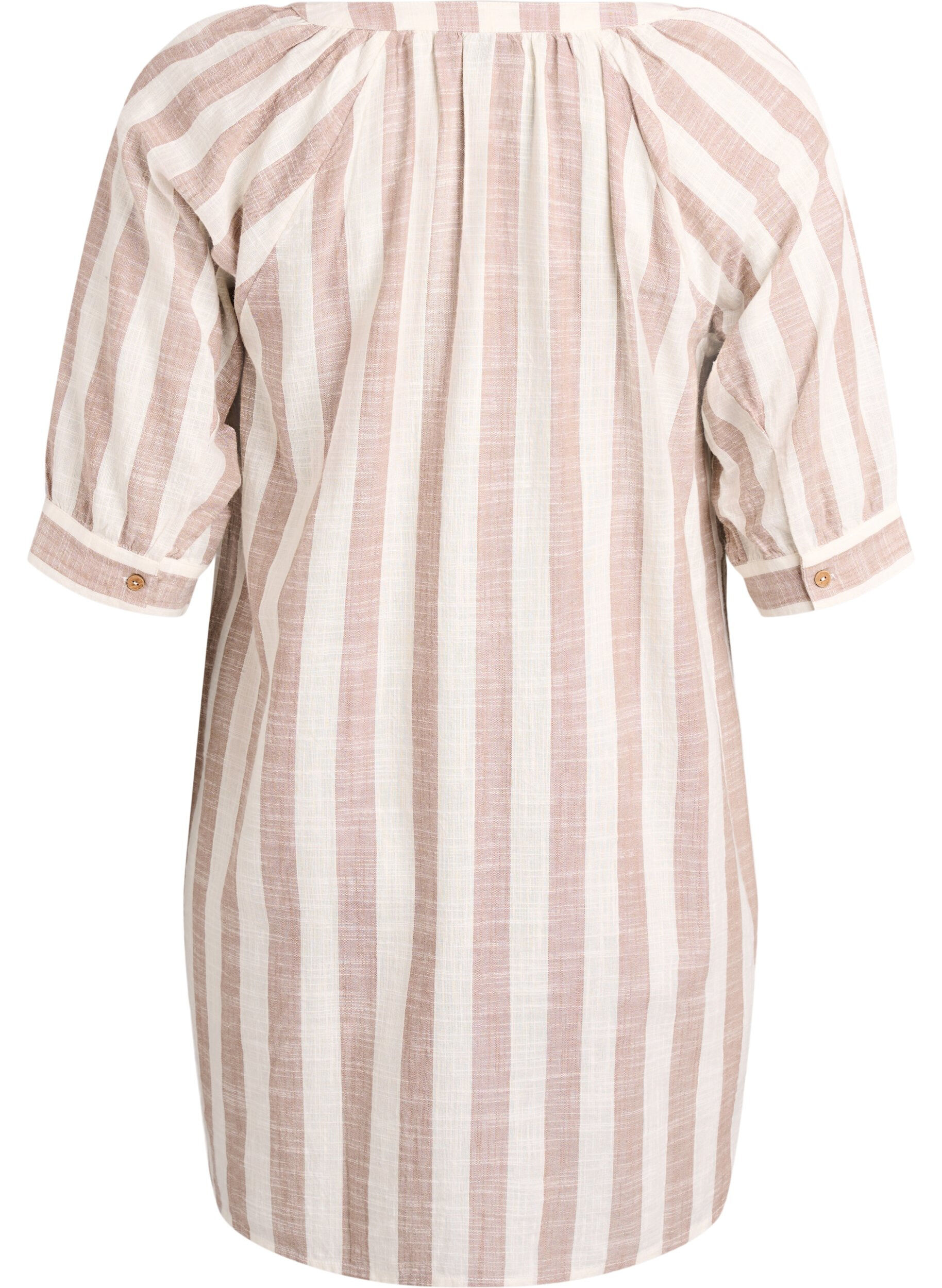 ZizziPuuvillatunika V-p&auml;&auml;ntiell&auml;, Beige, Packshot image number 1