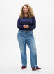 Yksiv&auml;rinen pusero pitkill&auml; hihoilla, Sininen, Model image number 1