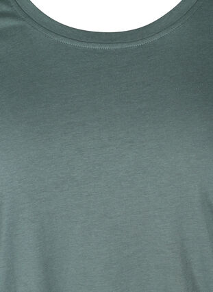 Lyhythihainen t-paita säädettävällä helmalla, Balsam Green, Packshot image number 2