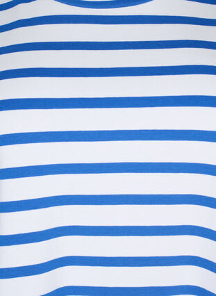 Raidallinen t-paita puuvillasta, Blue Stripes, Packshot image number 2