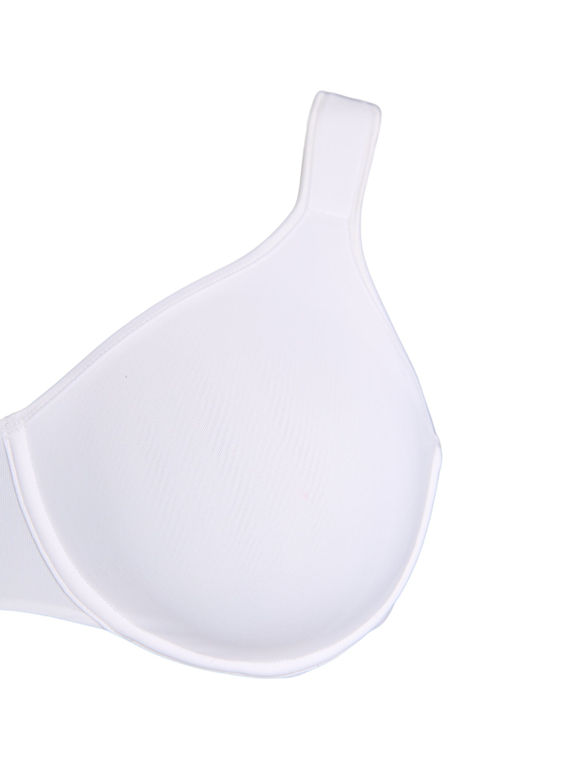 ZizziMinimoi rintaliivit topatuilla olkaimilla, Valkoinen, Packshot image number 2