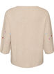 Syd&auml;nkuvioitu neulepusero 3/4-hihoilla, Beige, Packshot image number 1
