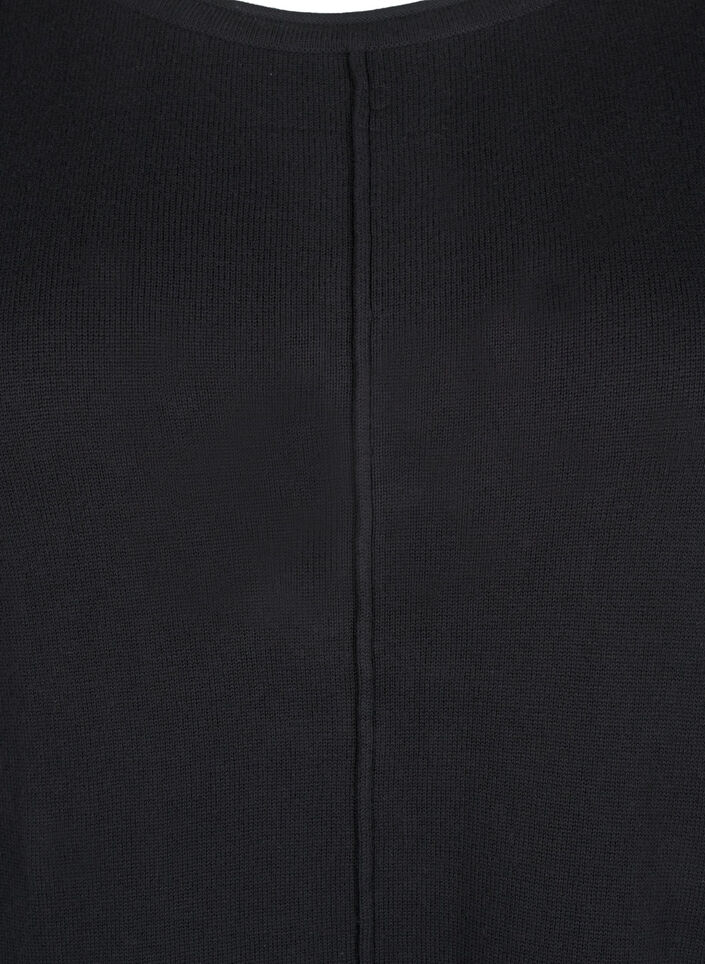 Neulemekko puuvillaviskoosisekoitteesta, Musta, Packshot image number 2