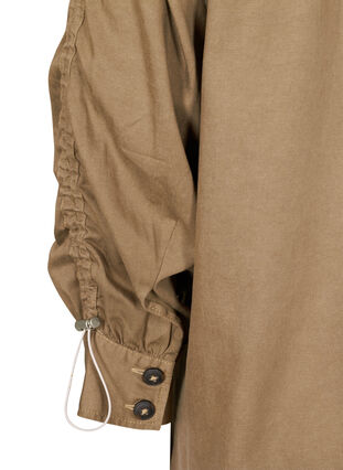 Pitkä  paita rintataskuilla, Kaki Green, Packshot image number 3