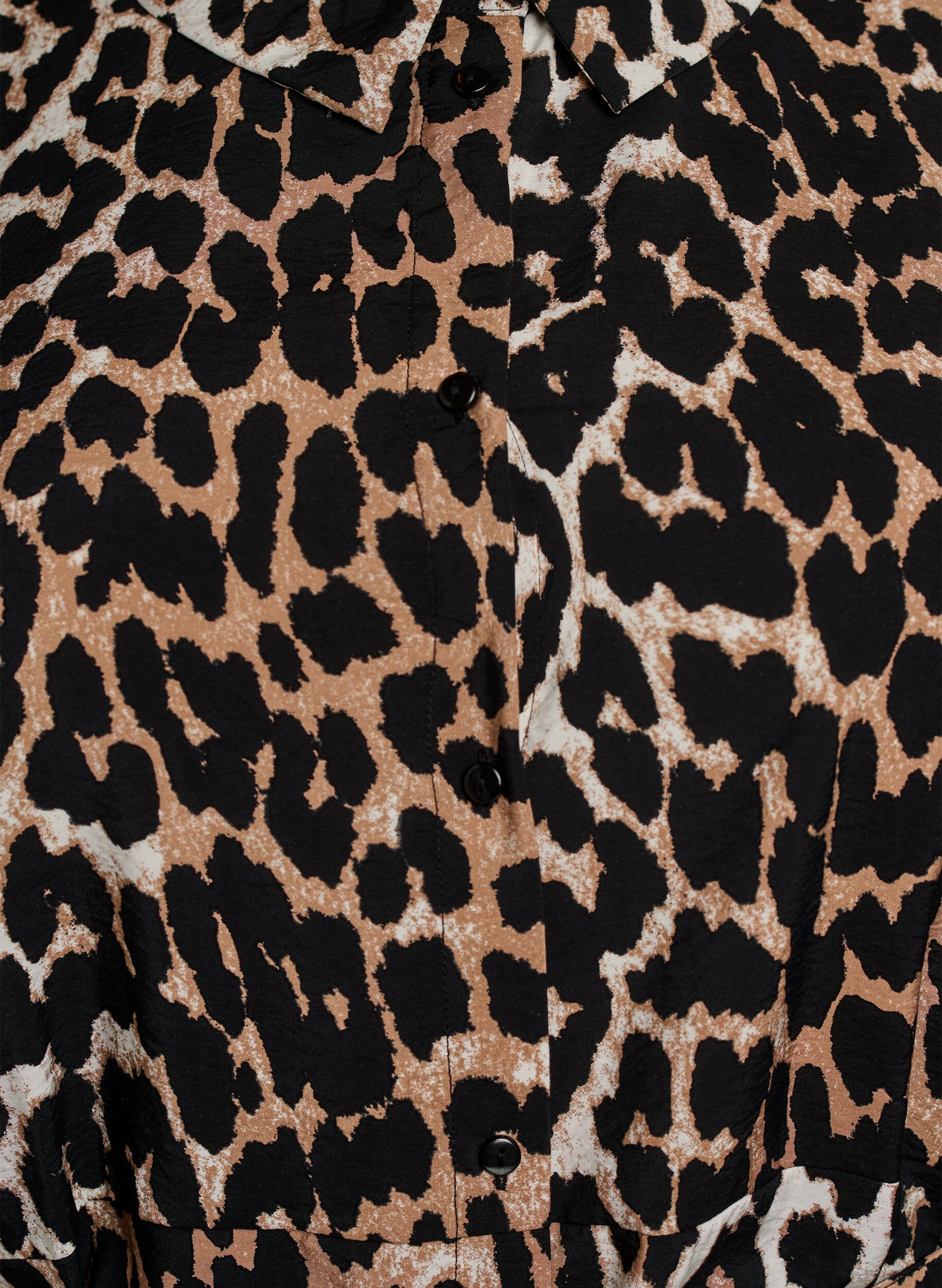 ZizziKuvioitu tunika solmiovy&ouml;ll&auml; ja 3/4-hihoilla, Ruskea, Packshot image number 2