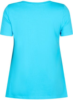 Lyhythihainen puuvillainen t-paita, Blue Atoll W. Be, Packshot image number 1