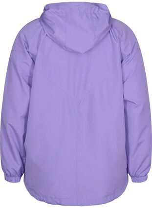 Lyhyt takki hupulla ja säädettävällä helmalla , Paisley Purple, Packshot image number 1