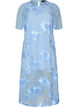 Mesh-mekko kukka-applikaatioilla, Sininen, Packshot image number 0