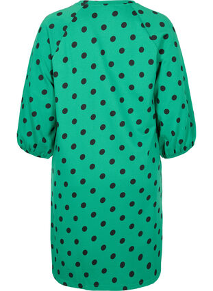 Pilkullinen mekko 3/4-hihoilla, Jolly Green Dot, Packshot image number 1
