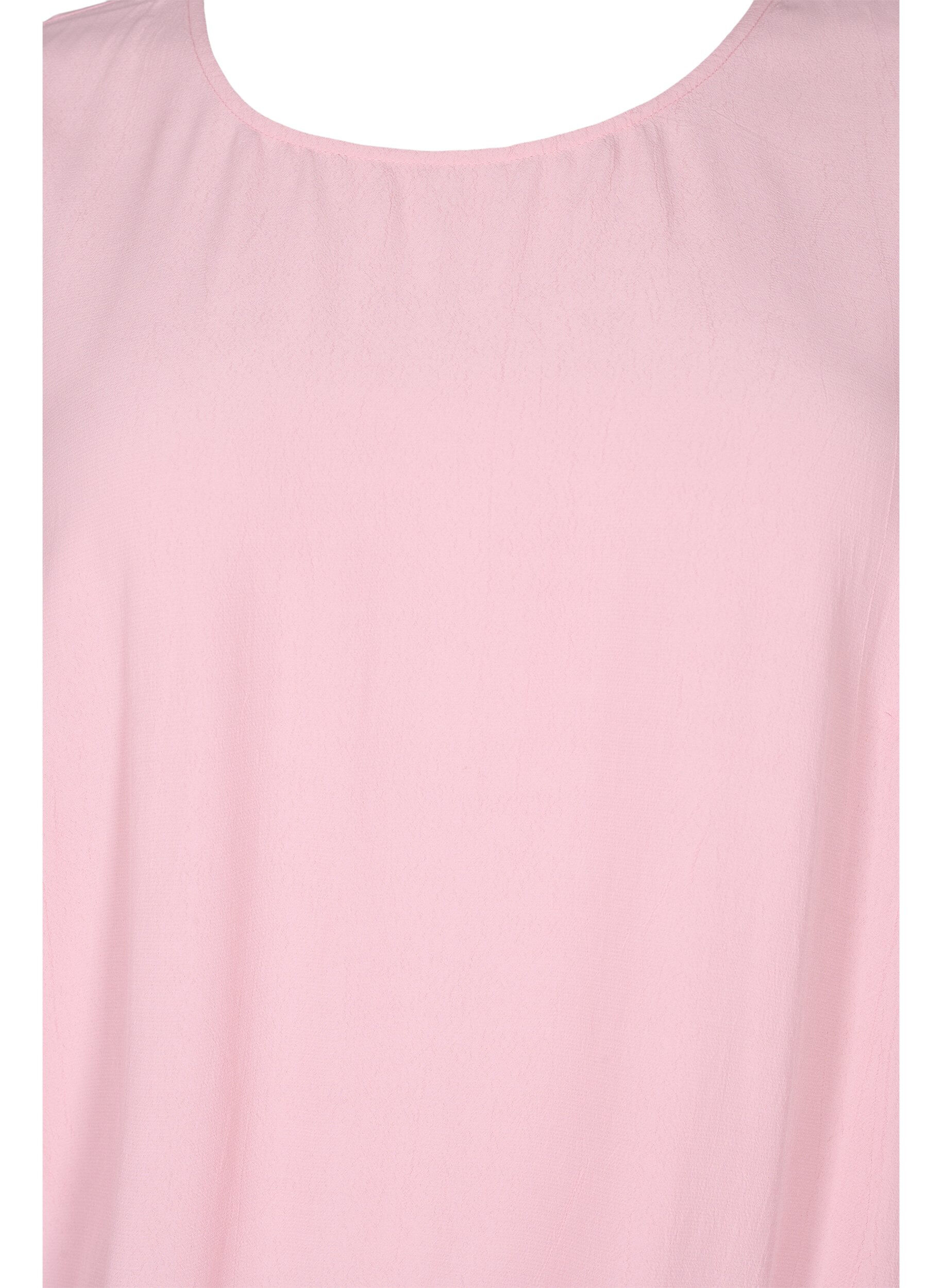 Zizzi Yksiv&auml;rinen pallomainen viskoosipusero, Zephyr, Packshot image number 2