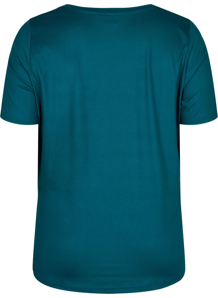 Äitiys t-paita treeniin, Deep Teal, Packshot image number 1