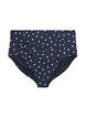 Korkeavy&ouml;t&auml;r&ouml;iset bikinialaosat pilkuilla, Musta, Packshot image number 0