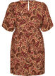 Mekko paisley-kuosilla ja solmittavalla vy&ouml;ll&auml;, Ruskea, Packshot image number 1