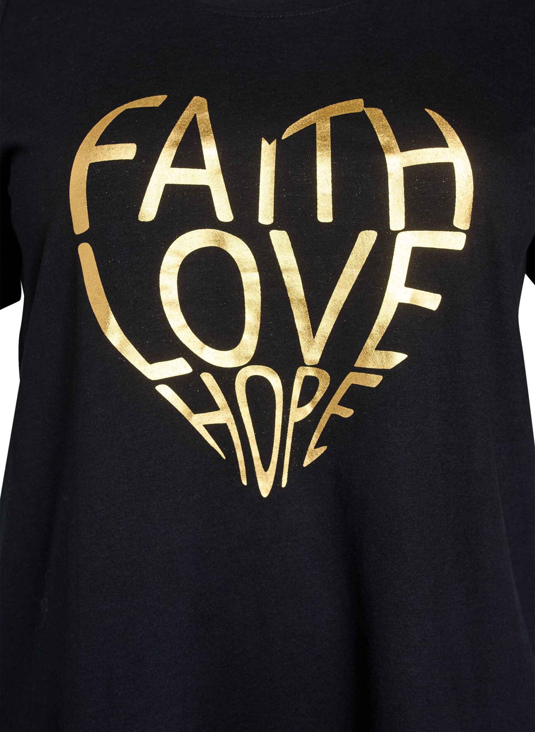 Zizzi FLASH - T-paita motiivilla, Musta, Packshot image number 2