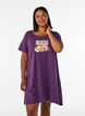 Lyhythihainen y&ouml;paita luomupuuvillasta, Sininen, Model image number 0