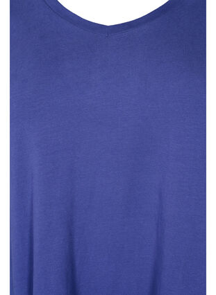 Yksivärinen perus t-paita puuvillasta, Deep Cobalt, Packshot image number 2