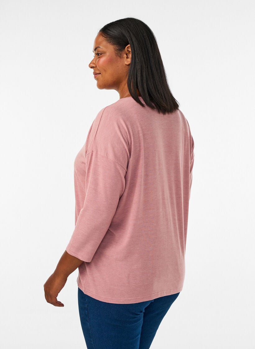 Jerseypusero 3/4-hihoilla, Punainen, Model image number 2