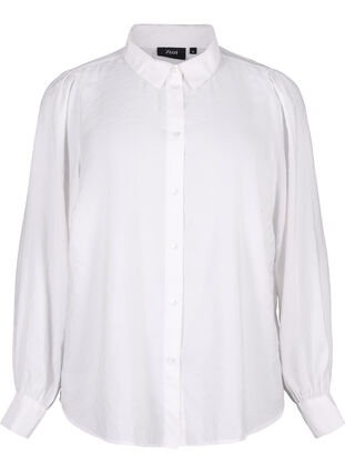 Pitkähihainen paita Tencel ™-modaalia, Bright White, Packshot image number 0