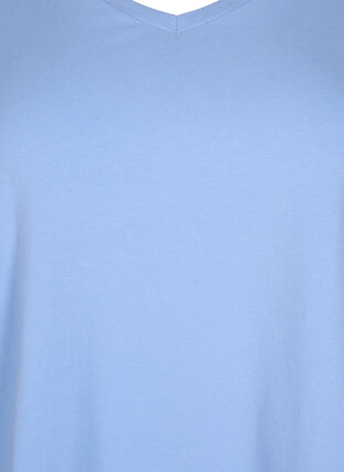 Yksivärinen perus t-paita puuvillasta, Serenity, Packshot image number 2