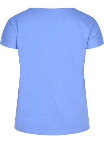 T-paita puuvillasekoitteesta, Ultramarine, Packshot image number 1