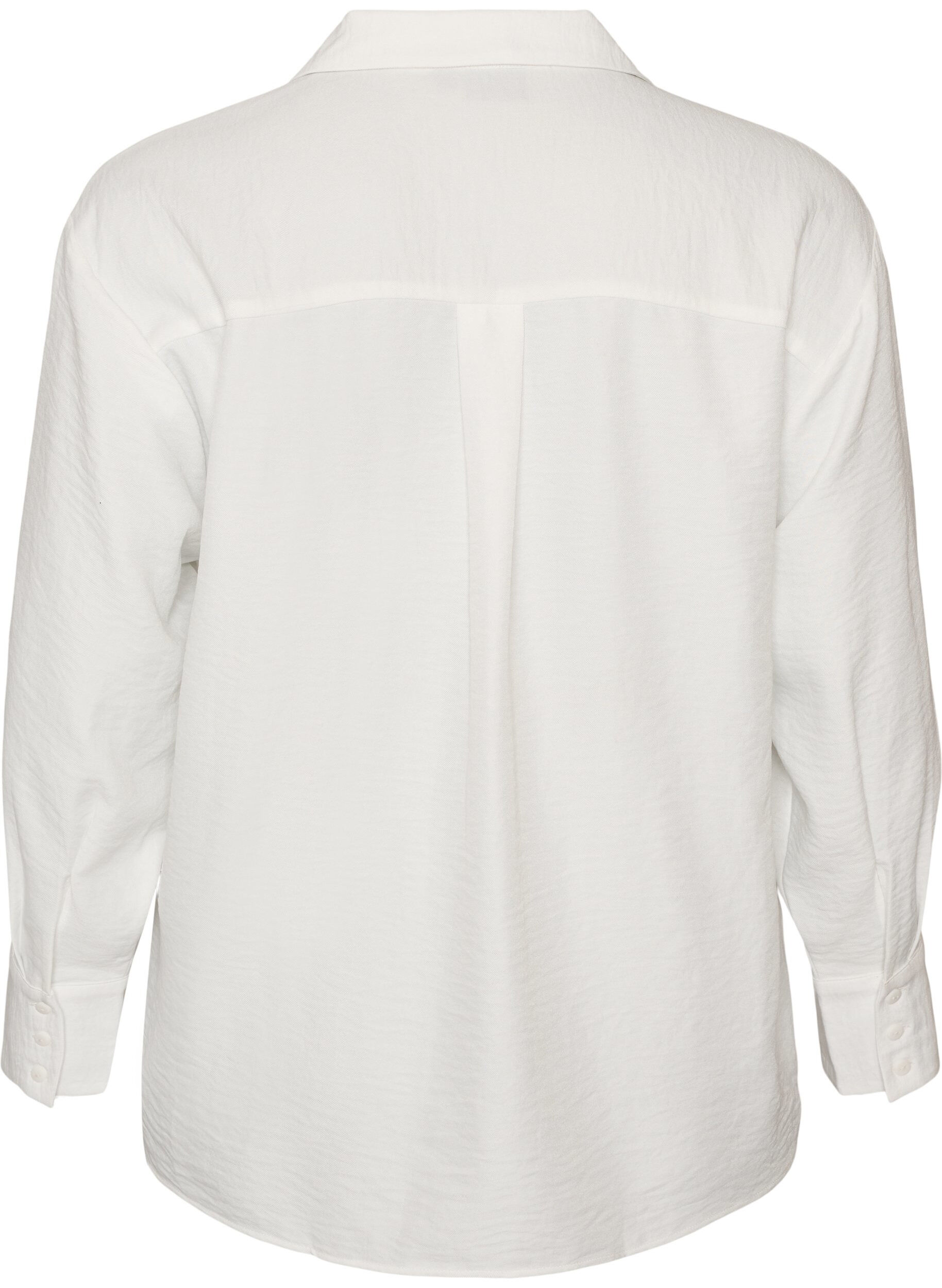 ZizziRento paita V-p&auml;&auml;ntiell&auml;, Valkoinen, Packshot image number 1