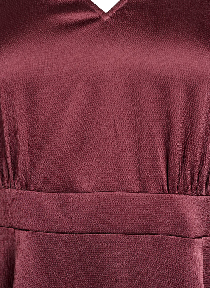 Empire juhlapuku midi-pituudessa, Tumma Bordeaux, Packshot image number 2